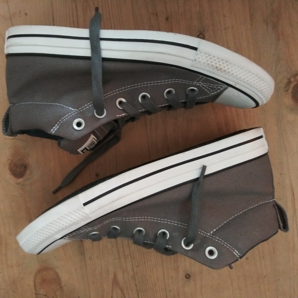 Charcoal Grey Hightop Converse